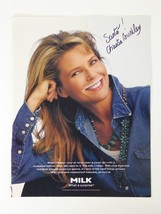 Christie Brinkley Model Actress Autographed Signed 8.5 x 11 Photo Got Milk - £38.91 GBP