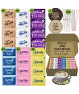 Sugar and Sweetener Assortment Packets with TRIONI Stirrers &amp; Coasters -... - $21.75