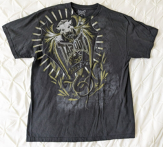 Vintage Tapout Men&#39;s Size XL Black T-Shirt Y2K Lion Cyber Goth Mall Core... - $39.59
