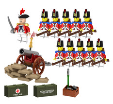 11pcs Custom British Redcoat Infantry Army Set A with Weapons & Accessories - €13,88 EUR