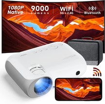 1080P Native Outdoor Portable Projector With 5G Wifi And Bluetooth, Yoton Movie - £101.97 GBP