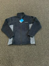 BNWT Columbia Flattop Mountain Full Zip Men Fleece Jacket, Blk/grey, Size M, $60 - £27.77 GBP