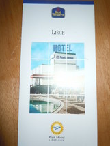 Best Western Liege Post Hotel Belgium Brochure - £3.94 GBP
