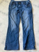 Maurices M jeans Curvy Boot Cut Jeans 7/8 X Short Medium blue wide leg - $24.92