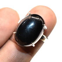 Black Onyx Gemstone Handmade Fashion Good Friday Gift Ring Jewelry 7" SA 6012 - £4.78 GBP
