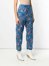 Isabel Marant Etoile Women&#39;s $245 Floral Printed Cotton Trouser Pant Size L 38 - £77.09 GBP