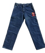 Wrangler Denim Workwear Blue Straight Fit Carpenter Jeans Size 36x34 NWT - $450.36 MXN