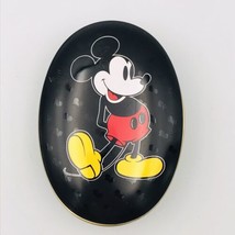 Vintage Mickey Mouse Disney Oval Black Candy Tin Fruit Shaped Runts 3.5&quot; x 2.5&quot; - £10.94 GBP