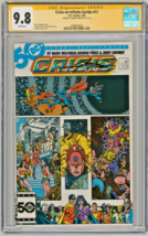 SIGNED CGC SS 9.8 George Perez Cover Art Crisis On Infinite Earths #11 Superman - £229.18 GBP