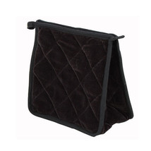 Tiffany Quilted Velvet Cosmetics Pouch - Black - £24.99 GBP