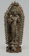 Antique Indonesian Style Majapahit Standing Bronze Brahma Statue - 32cm/13&quot; - £1,264.89 GBP