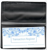 1 NEW VINYL CHECKBOOK COVER WITH DUPLICATE FLAP  AND REGISTER - $3.99