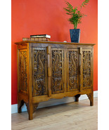 Thailand Solid Wood Chest Handmade Wood Sideboard Furniture Asian Cabinet - £663.48 GBP