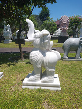Elephant statue Garden figurine Natural Stone sculpture handmade Temple ... - $4,900.00