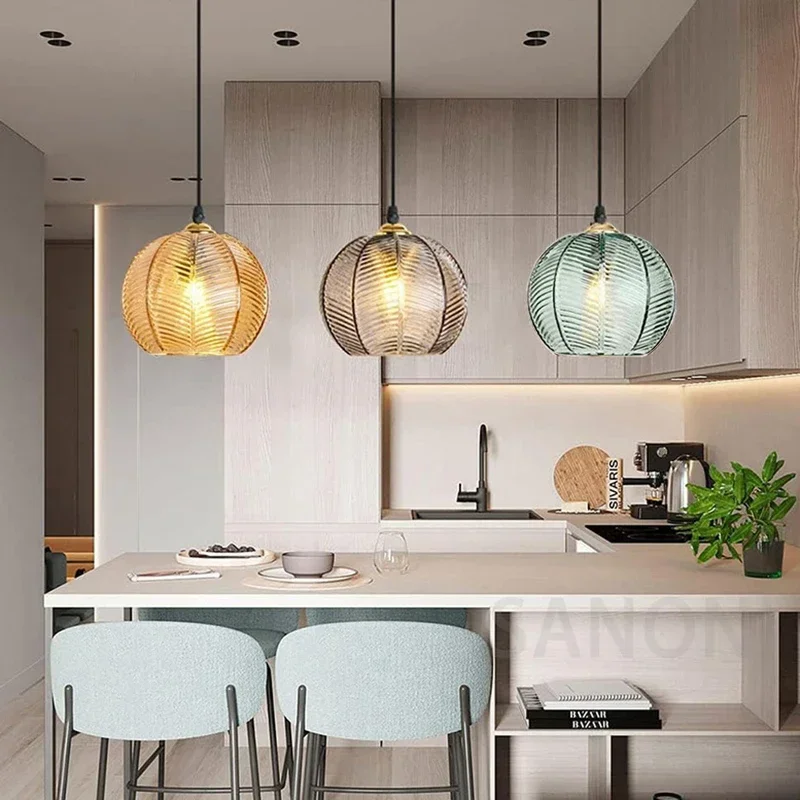 Nordic Glass Chandelier For Living Room Dining Room Bedroom Bedside Pendant - $43.00+