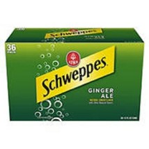 Schweppes Ginger Ale Soda, 36 pk.NO SHIP TO CALIFORNIA - $30.81