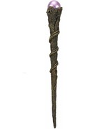 Ebros Merlin Greenman Cosplay Magic Wand with Purple Orb 14&quot; Long Fantas... - $24.68 CAD