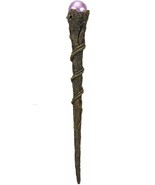 Ebros Merlin Greenman Cosplay Magic Wand with Purple Orb 14&quot; Long Fantas... - £14.21 GBP