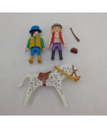Playmobil 3763 Horse and Rider Manager Riding School Man and Woman Complete - $18.02 CAD