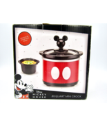 Disney Mickey Mouse .65 Quart Mini Crock For Dips Potpourri Removable St... - £19.69 GBP