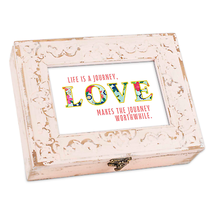 Life Is A Journey Musical Keepsake Box With Photo Frame - $39.95