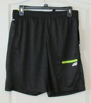 Skechers Active Shorts w/Media Pocket Black  Men&#39;s Sz. S-L  NWT MSRP$22 - $14.95