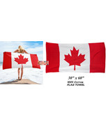 CANADA CANADIAN MAPLE LEAF Flag Banner Big 30x60&quot;COTT​ON BATH BEACH TOWE... - €21,86 EUR