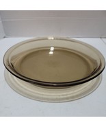 PYREX #209 Pie Dish 8.5 inch Baking Plate Clear Tinted Glass - $12.88 CAD