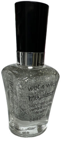 Wet n Wild Megalast Salon Nail Color #D289 SILVERATI New/Discontinued HTF - $9.89
