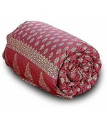 Jaipuri Light Weight Silk Rajasthani  quilt Rajai Cotton Singl bed for w... - £54.97 GBP