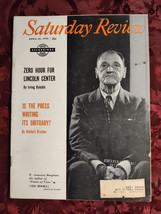 Saturday Review April 25 1959 W Somerset Maugham Lincoln Center Herbert Brucker - £6.75 GBP