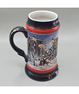 1992 Budweiser Holiday Beer Stein A PERFECT CHRISTMAS Ceramarte Clydesdales - $320.57 MXN