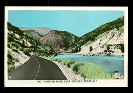 Vintage SceneOChrom Postcard RPPC Thompson River Spences Bridge British Columbia - £11.65 GBP
