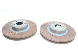 03-06 MERCEDES-BENZ CL55 AMG FRONT LEFT & RIGHT BRAKE ROTORS PAIR Q8478 image 9