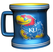 Kansas Jayhawks Shot Glass Sculpted Mini Mug NEW - £6.78 GBP