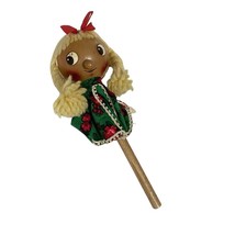 Vintage Steinbach Germany Wood Musical Spinning Toy Jester Puppet / Au N... - $17.35
