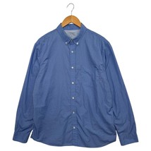 Banana Republic Shirt Mens XL Blue Button Down Luxe Poplin Untucked Slim... - $24.74
