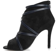 Journee Collection Samara Wide Peep Toe Size 5.5 Dress Bootie Black. New. - $32.66
