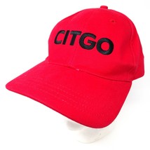 Vintage Citgo Hat Ball Cap Red Adjustable Strapback 100% Cotton Embroidered - £7.58 GBP