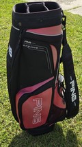 Ping Explore Cart Golf Bag 4 Way Divider Red And Black - $77.40