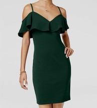 EMERALD SUNDAE Juniors&#39; Cold-Shoulder Bodycon Dress Emerald Size L $49 - £11.10 GBP