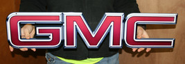 Red GMC Emblem Metal Sign - £71.16 GBP