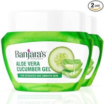 Aloe Vera Cucumber Gel For Hydrated &amp; Smooth Skin 100 Gram Pack Of 2 - £10.33 GBP+