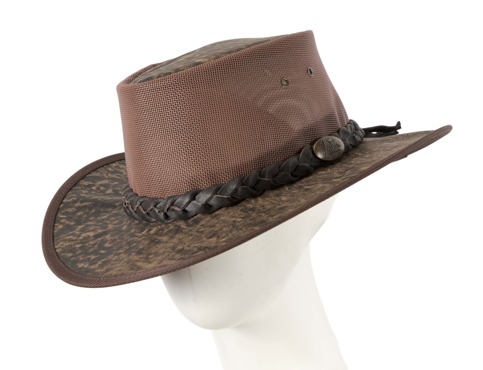 Real Australian Kangaroo Leather hat Made in Australia Crushable Water R... - $64.95