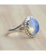 Opalite ring, Stone Sterling Silver Ring, Gemstone Ring Women, Handmade ... - $36.92 CAD