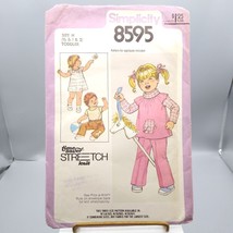 Vintage Sewing PATTERN Simplicity 8595, Toddlers 1978 Pullover Dress or ... - $9.75
