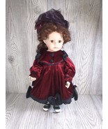 The Emerald Doll Collection 16” Porcelain Brown Hair Brown Eyes - £13.93 GBP