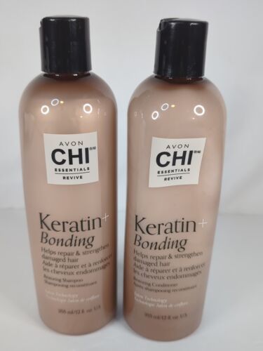 Primary image for Avon CHI Essentials Keratin + Bonding Shampoo and Conditioner SET 12 oz NEW