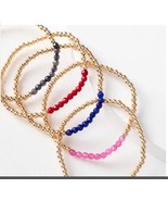 Plunder Bracelet Set (new) SAGE ELISE - SET OF 5 GOLD PLATED - 7&quot; STRETCH - $12.19