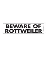 Warning! Beware of Rottweiler Aluminum Dog Sign - 12&quot; x 3&quot; - $8.95
